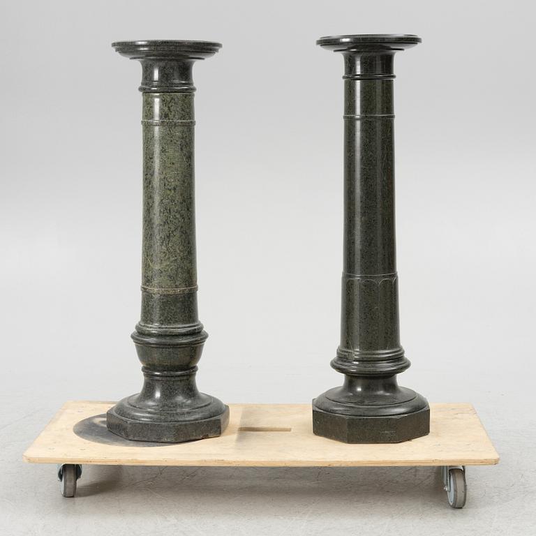 Two Pedestals, around the year 1900.