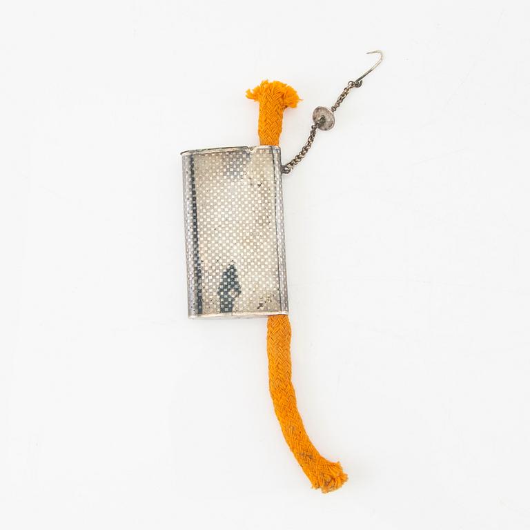 Ivan Ivanovich Futikin silver lighter, Moscow, late 19th century.