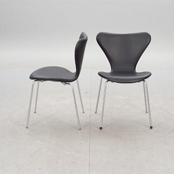 STOLAR, 6 st. "Sjuan", Arne Jacobsen för Fritz Hansen.
