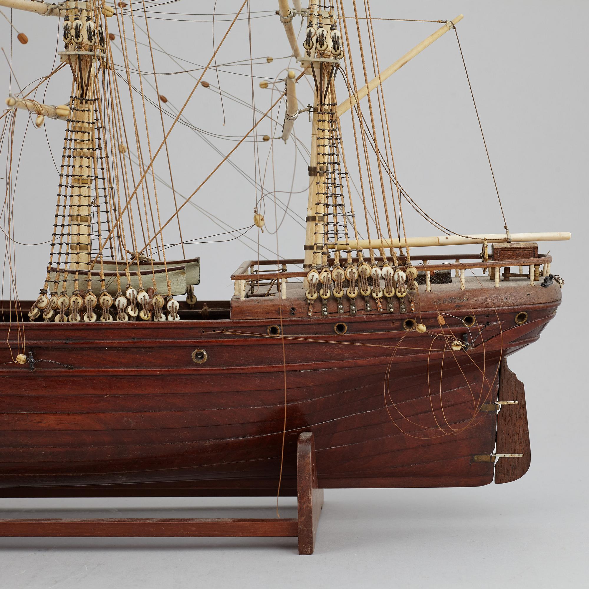 A late 1800's model ship.