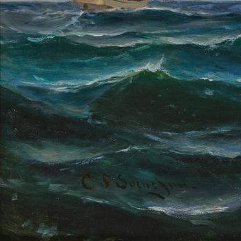 Christian Fredrik Swensson (Svensson), Christian Fredrik Swensson, "Norrköping" and cannon boats.