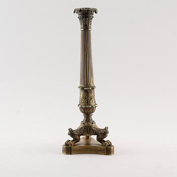 LAMPFOT, brons, senempire, 1800-talets första hälft.