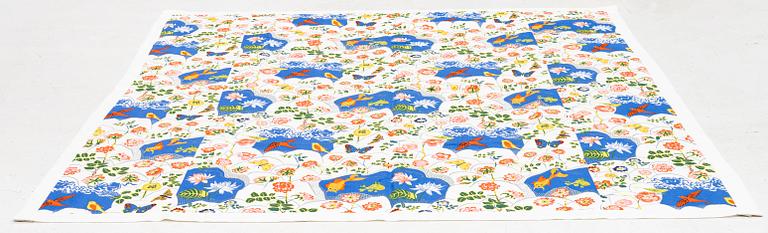 Josef Frank, a 'Guldfisk' bedspread, Svenskt Tenn.