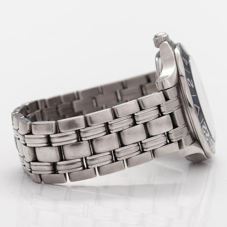 OMEGA Seamaster, GMT, chronometer, rannekello, 41 mm.