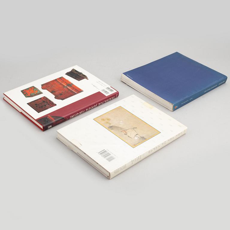 Böcker, 11 volymer, rörande Japansk konst och konsthantverk.