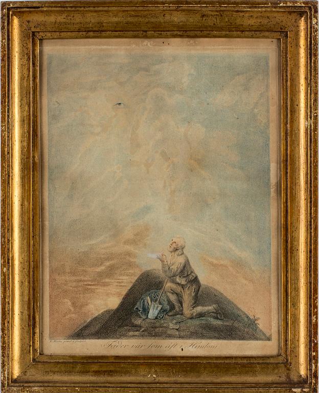 ELIAS MARTIN, Roulettegravyrer, 10 st, signerade i plåten.