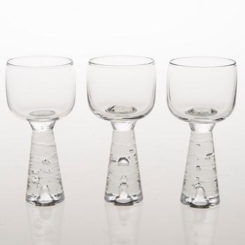 TIMO SARPANEVA, GLASSERVISDELAR OCH LJUSSTAKE, "Arkipelago", formgivna på 1970-talet, Iittala.