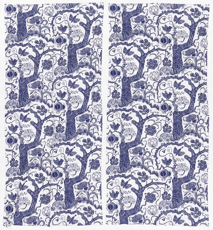 Josef Frank, curtains, a pair, "Jungle", Svenskt Tenn.