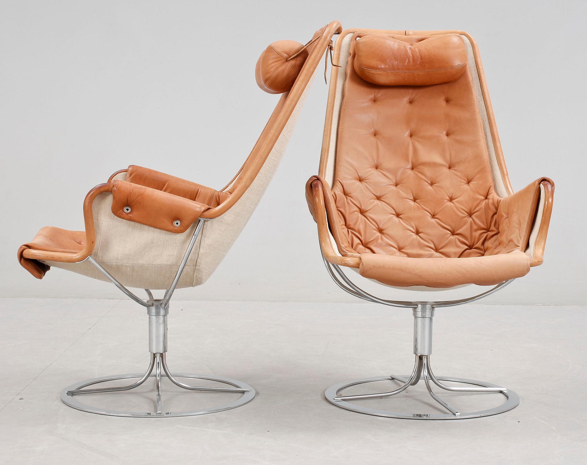 FÅTÖLJER, ett par, "Jetson", Bruno Mathsson, 1960/70-tal.