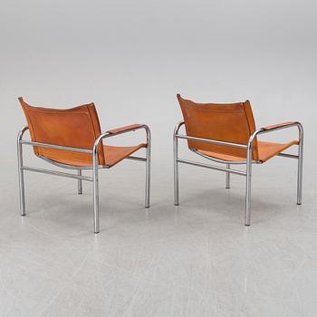 A pair of 'Klinte' easy chairs by Tord Björklund, for IKEA, late 20th century.