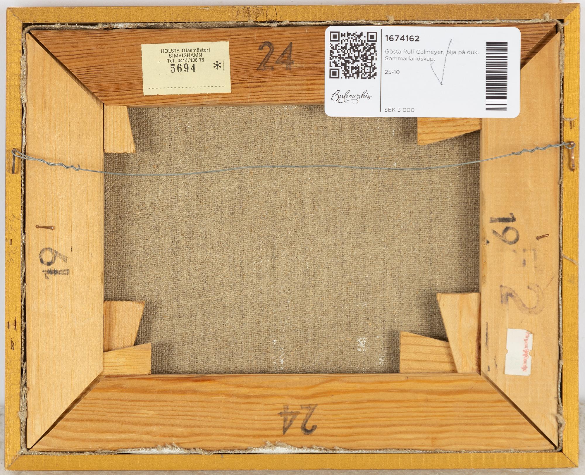 Gösta Rolf Calmeyer, Summer Landscape.