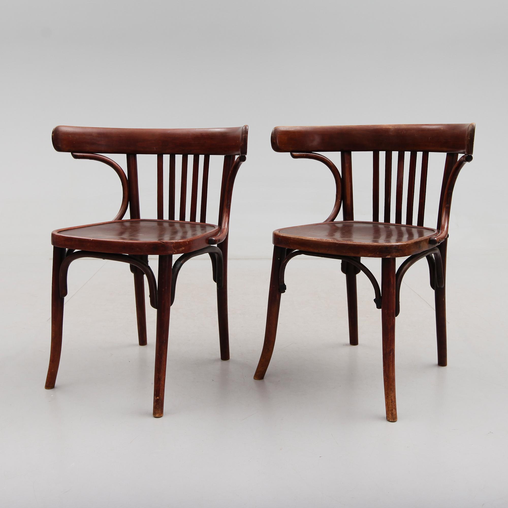KARMSTOLAR, 2 st, Kohn, 1900-talets början.