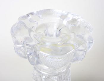 LJUSSTAKAR, ett par, glas, Skruf.