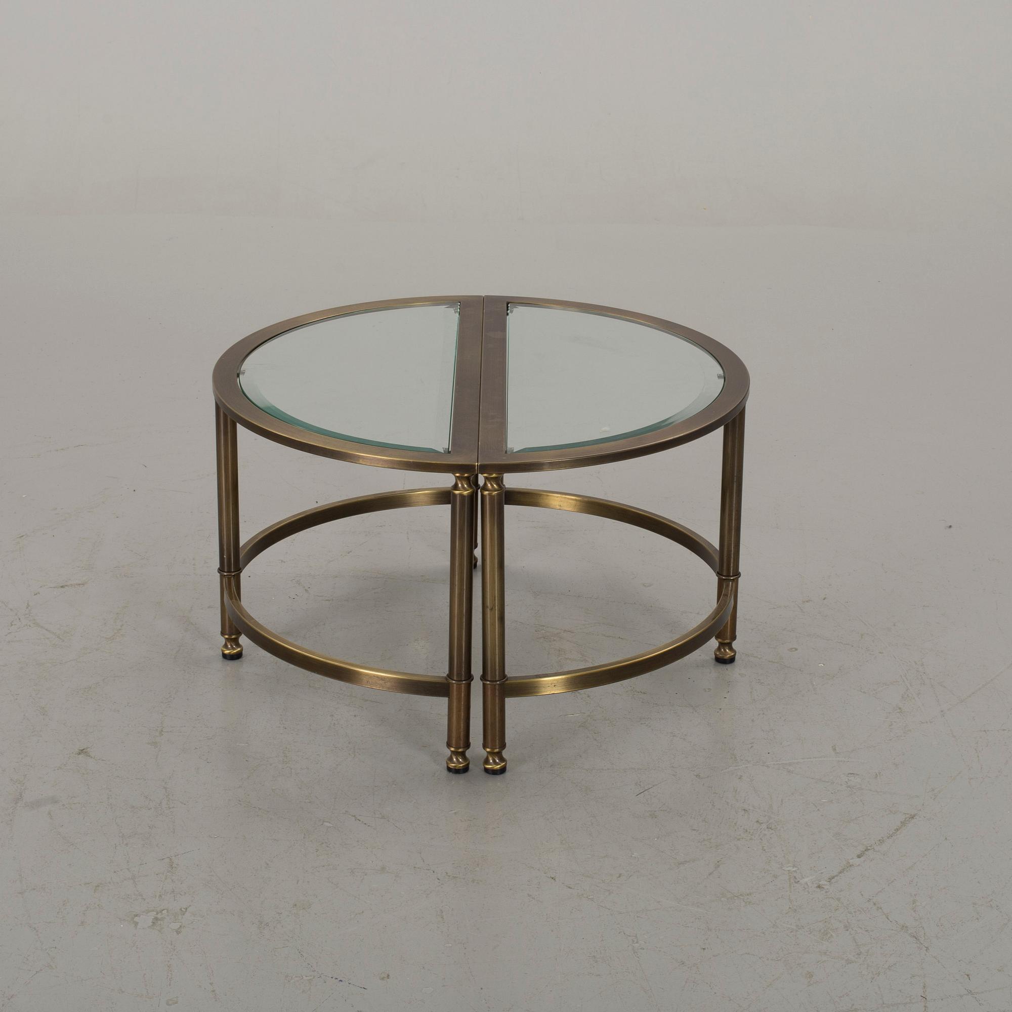 A PAIR OF SIDE TABLES, end of 20th century.