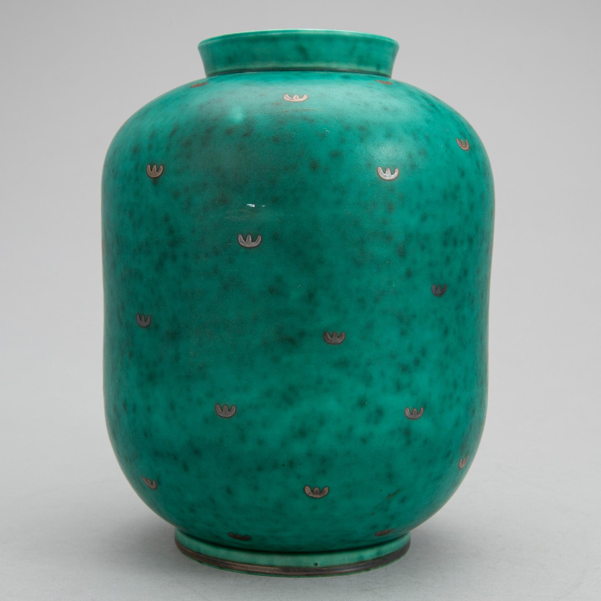 WILHELM KÅGE, Gustavsberg, stengods, "Argenta", 1940-/50-tal.