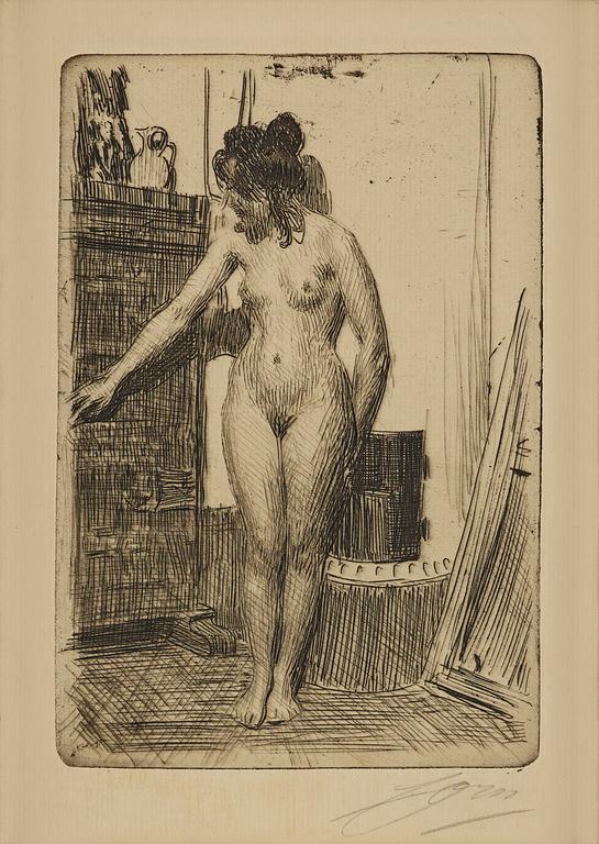 Anders Zorn, "Before the Stove".