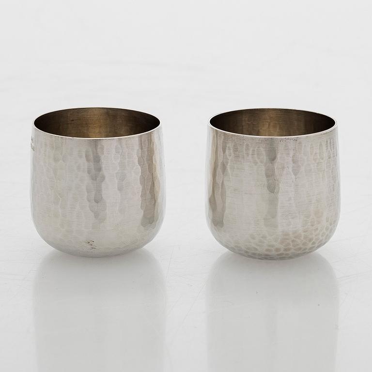 Tapio Wirkkala, Supkoppar, 6 st, silver, TW 469, Kultakeskus, Tavastehus 1978-79.