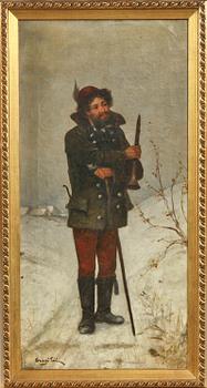 OKÄND KONSTNÄR, oljor på duk, ett par, sign
Szegö Tál.