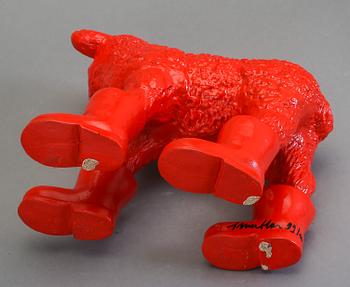 WILLIAM SWEETLOVE, skulptur, plast/konstmaterial "Cloned lamb with boots", signerad och numrerad 99/100.