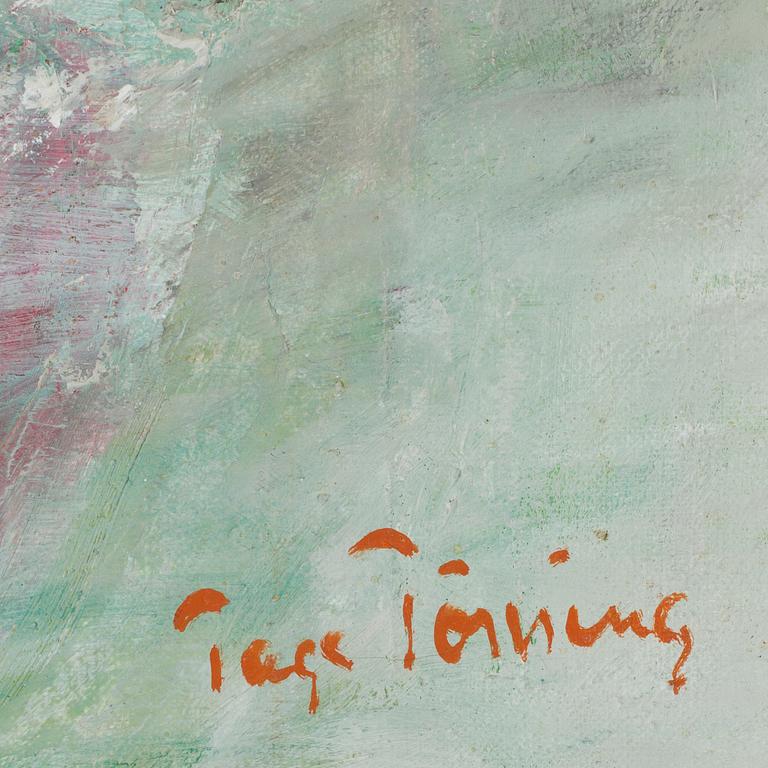 TAGE TÖRNING, olja på duk. Sign.