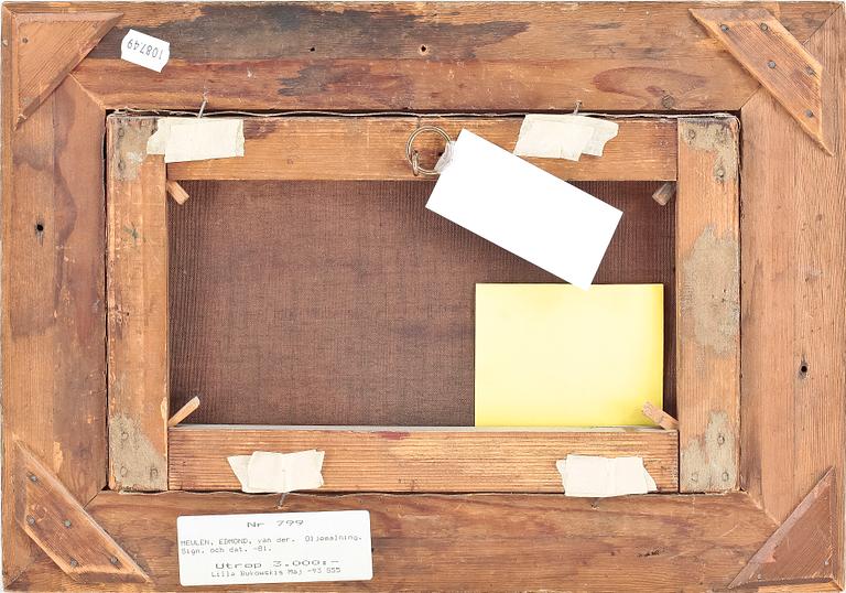 EDMOND VAN DER MEULEN, olja på duk, sign o dat 81.