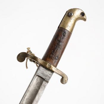 SABELBAJONETTER, 3 st, för flottan m/1867, Eskilstuna Jermanufaktur, Sverige.