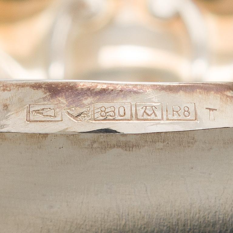 Kandelaber, silver, Auran Kultaseppä, Åbo 1993-1994.