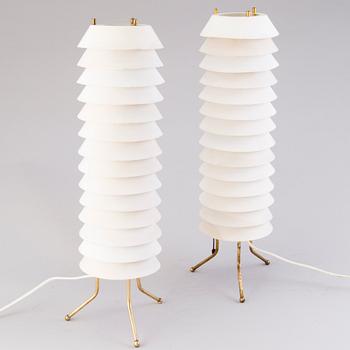 ILMARI TAPIOVAARA, a pair of  'Maija the Bee' table lamps for  Asko/Hienoteräs.