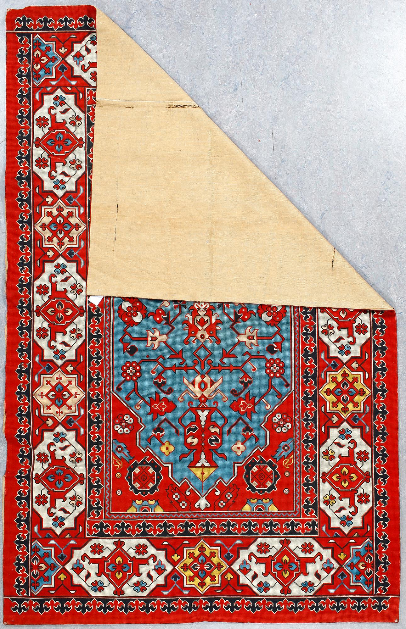 MATTA, broderad, Frankrike sannolikt, ca 264x167 cm.