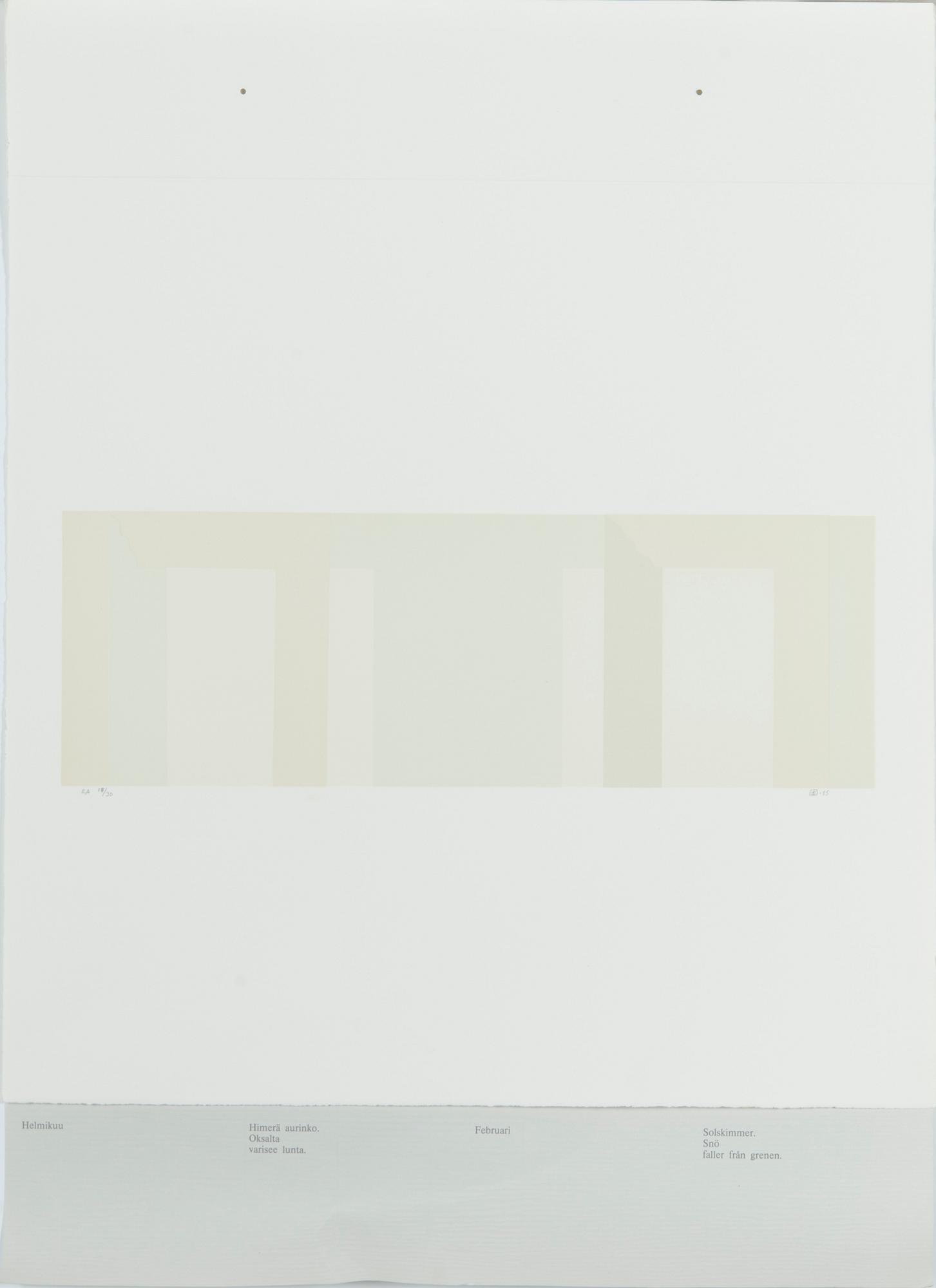 Grafikportfölj, 12 st, "Ljusets år".