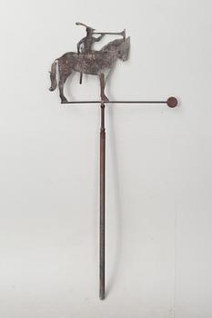 VINDFLÖJEL, metall, 1800-tal.