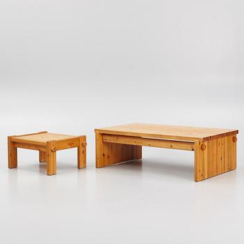 Yngve Ekström, two 'Dymling' coffee tables, Swedese, 1970's.