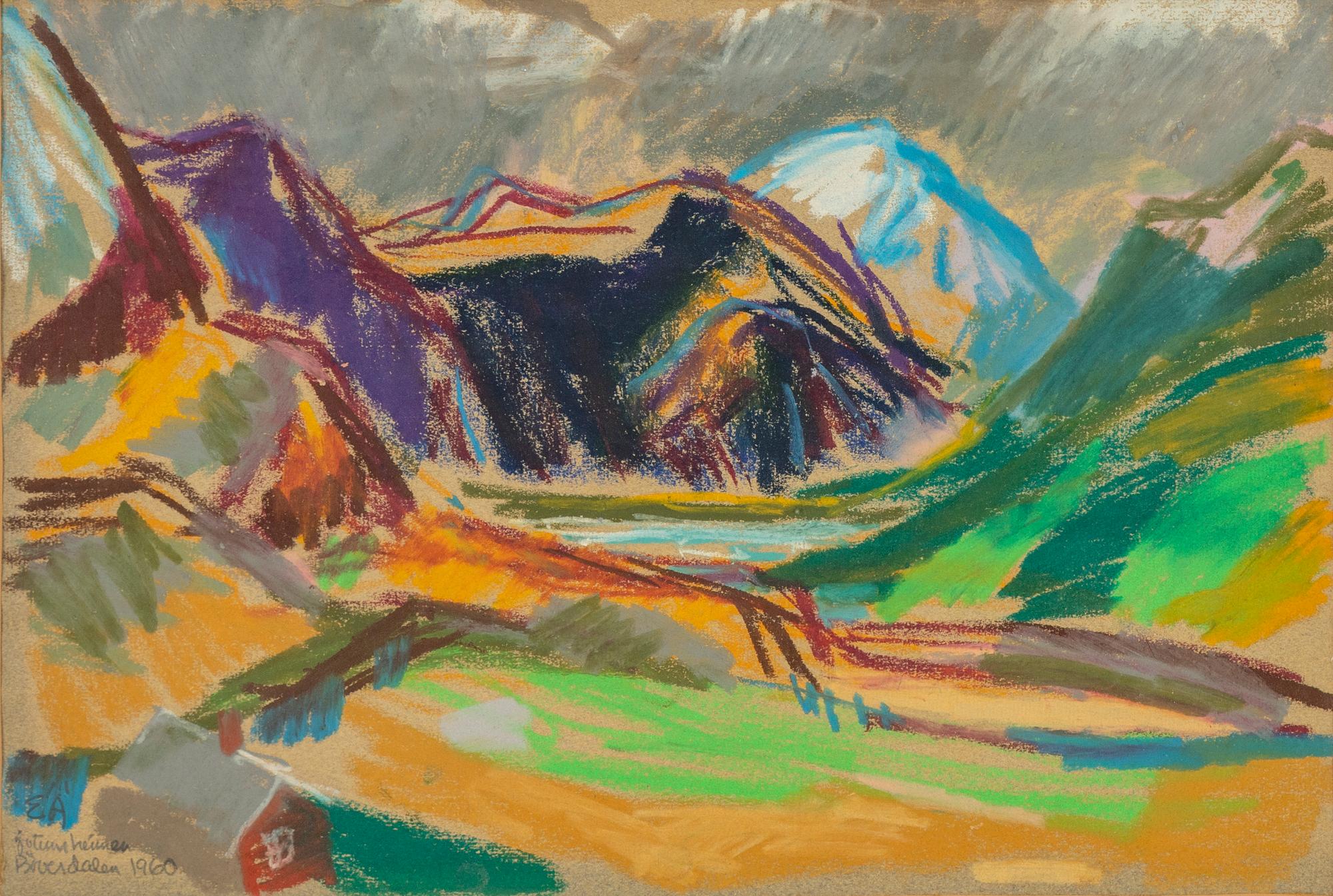 Erling Ärlingsson, pastel, signed and dated 1960.