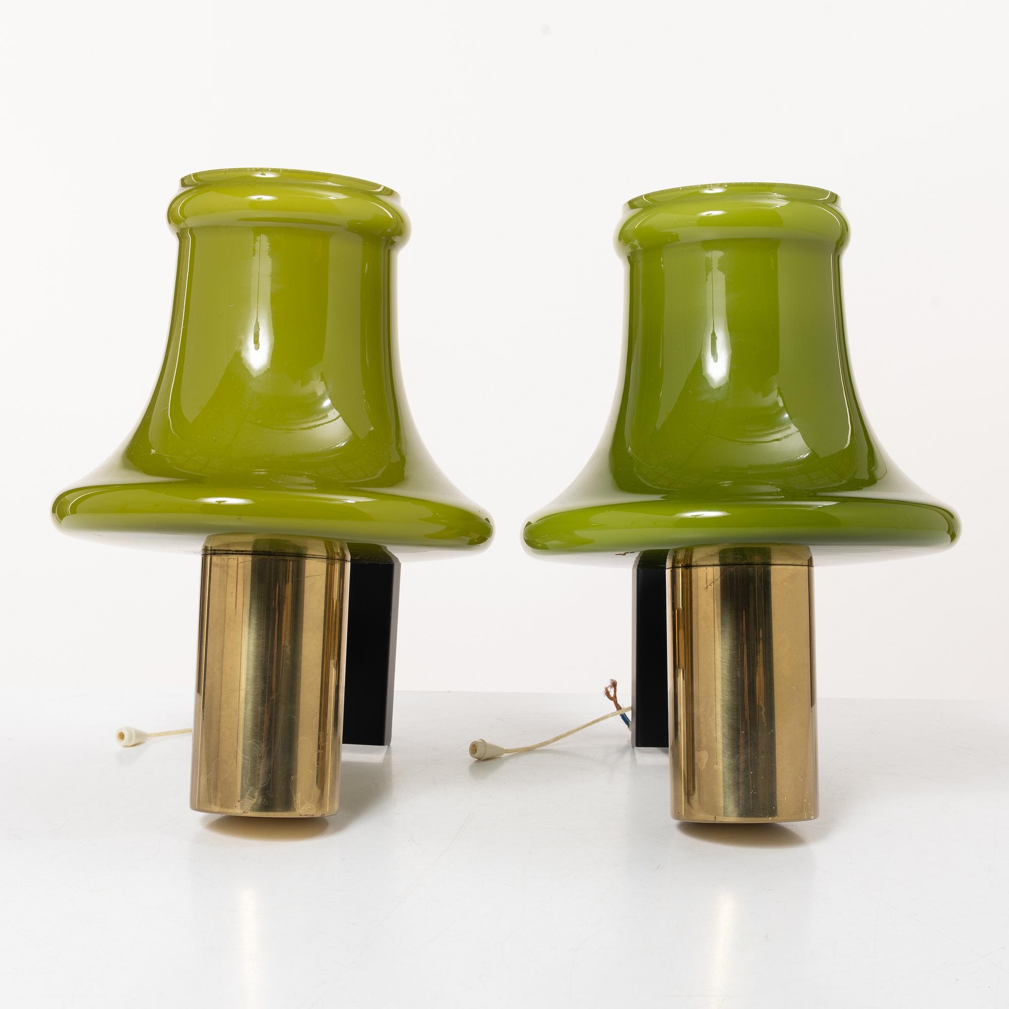 Hans-Agne Jakobsson, wall sconces, a pair, 1970s.