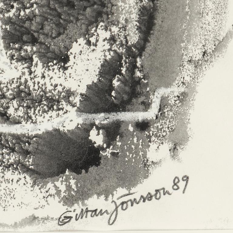 GITTAN JÖNSSON, blandteknik, signerad och daterad -89.