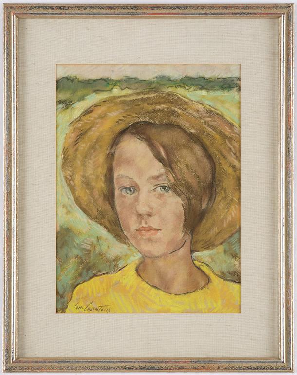 Lotte Laserstein, Girl in a sun hat.