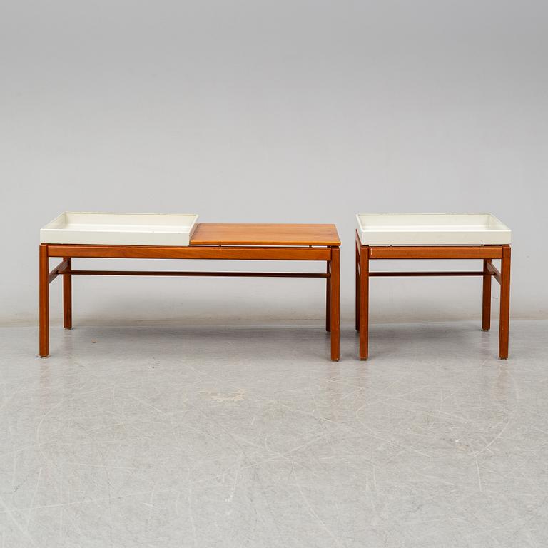 Two Swedish Flower stands / tables, "Casino", Engström & Myrstrand, Tingströms Bra Bohag, mid 20th century.