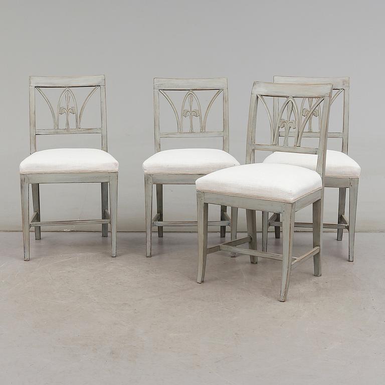 STOLAR, 4 st, empire, 1800-talets första hälft.