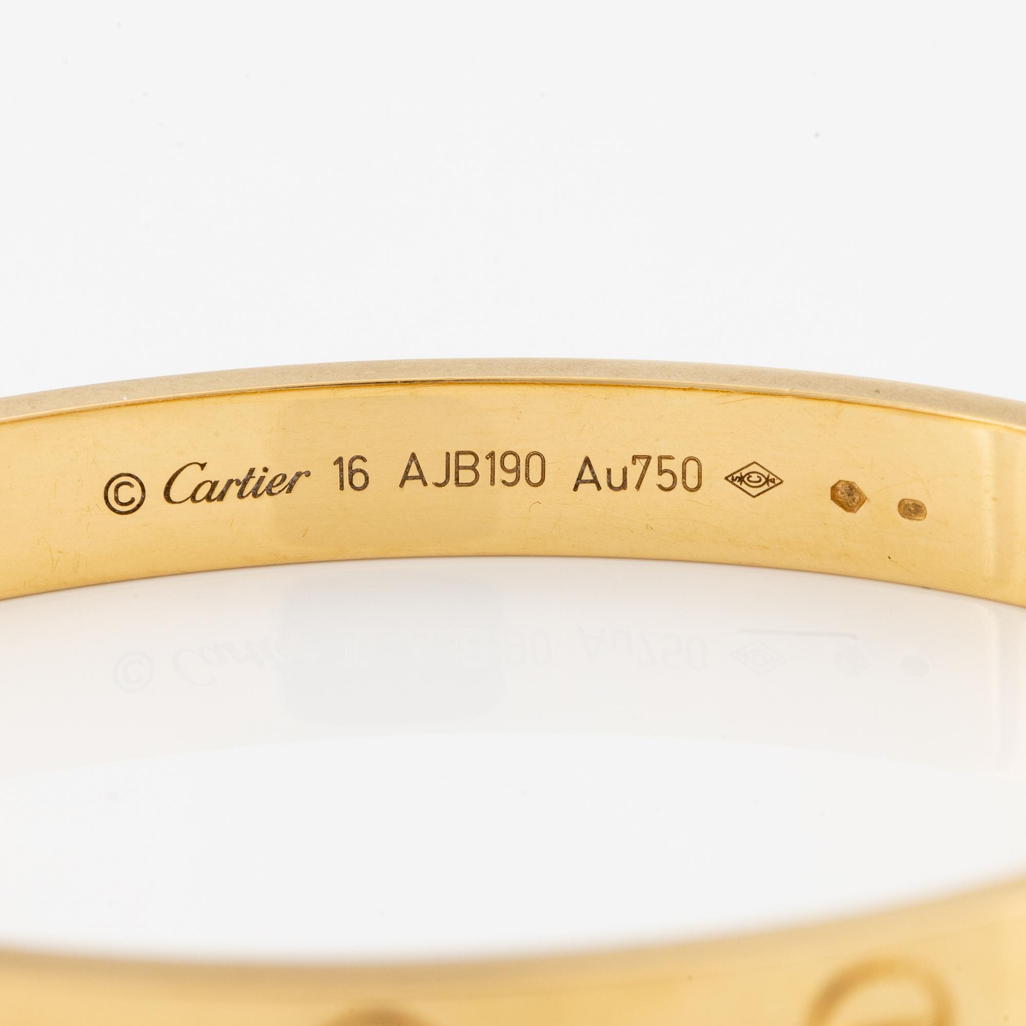 Cartier, bracelet, "Love", 18K gold.