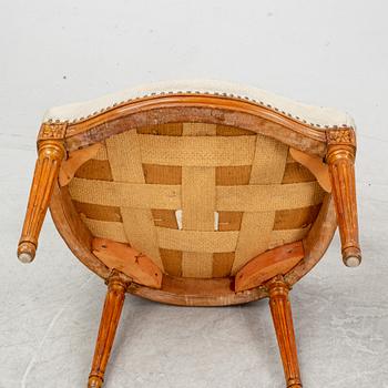 An armchair by Jean-René Nadal Paris 1756-70.