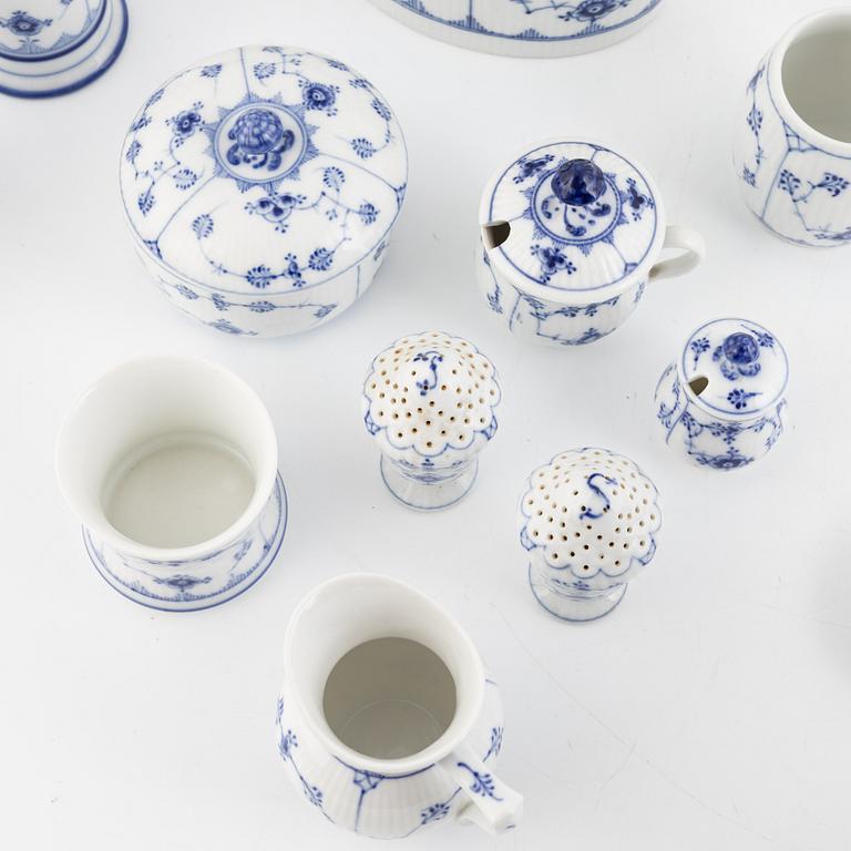 An 37-piece 'Musselmalet' porcelain service, Royal Copenhagen, Denmark.