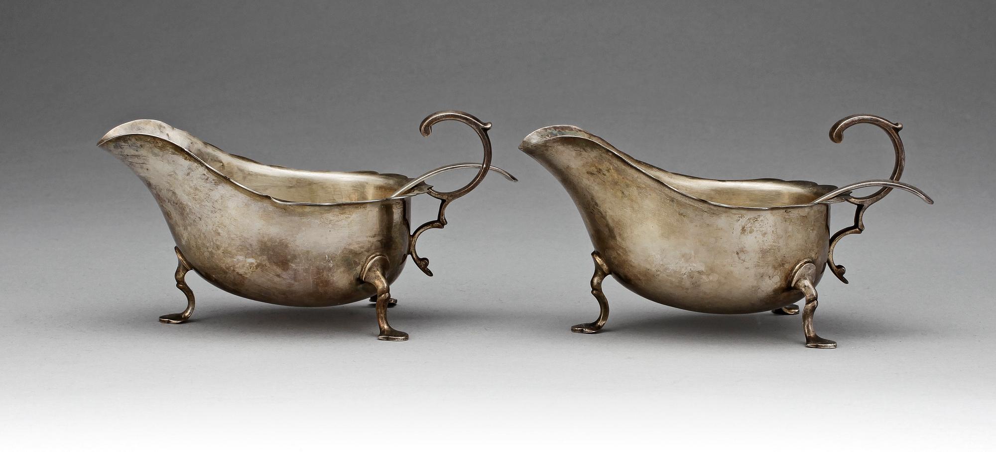 SÅSSNIPOR, ett par, silver, Sheffield 1923. Totalvikt ca 330 gram.