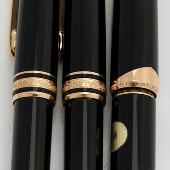 Montblanc, reservoirpenna, kulspetspenna och blyertspenna, Meisterstück.
