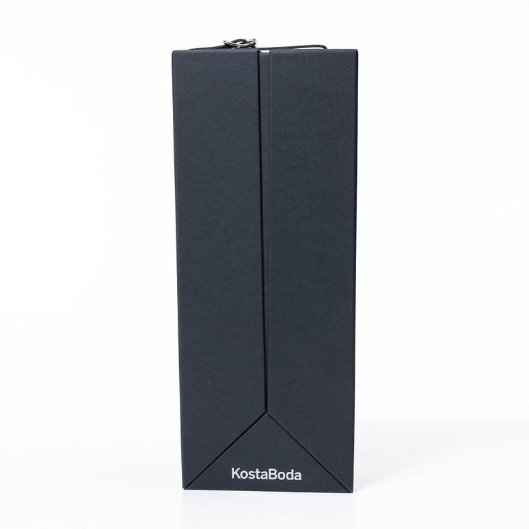 Lena Bergström, skulptur, glas, "Skyscraper one New York", Kosta Boda, limited edition 279/299, signerad, 2023.