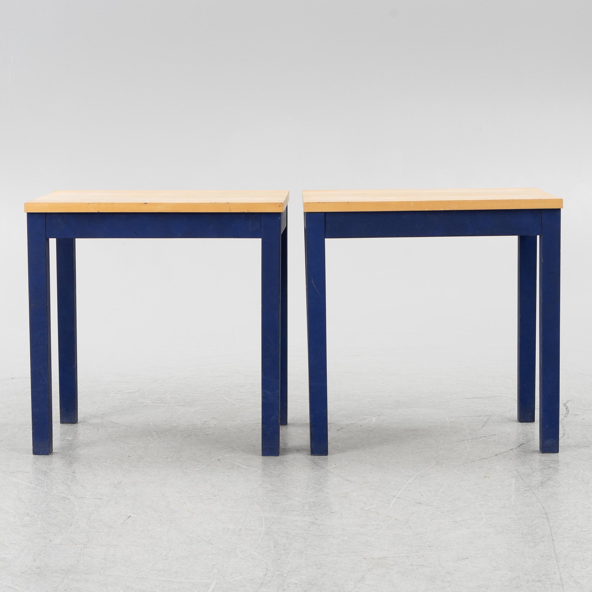 Nirvan Richter, A pair of side tables, Norrgavel.