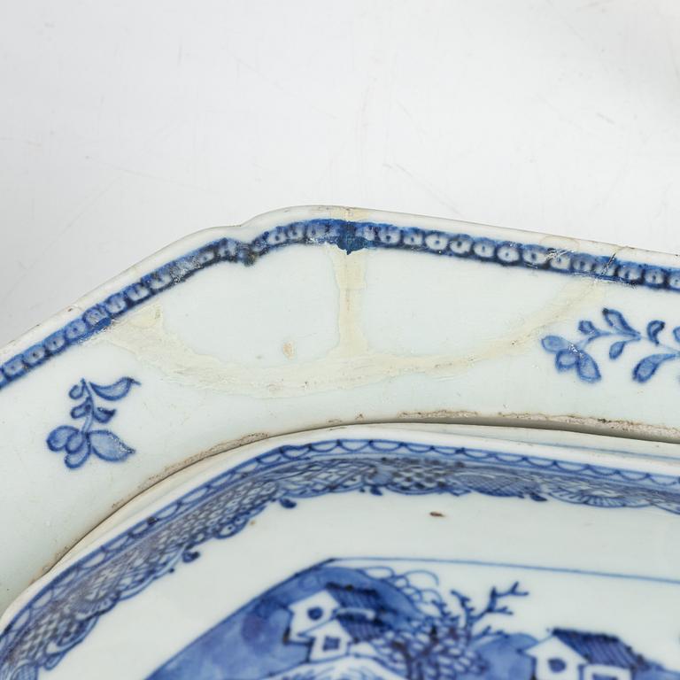 Parti porslin, 17 delar, Kina, Qingdynastin,