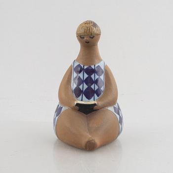 Lisa Larson, figurin, stengods, "Amalia", ur serien "ABC-flickorna", Gustavsberg.