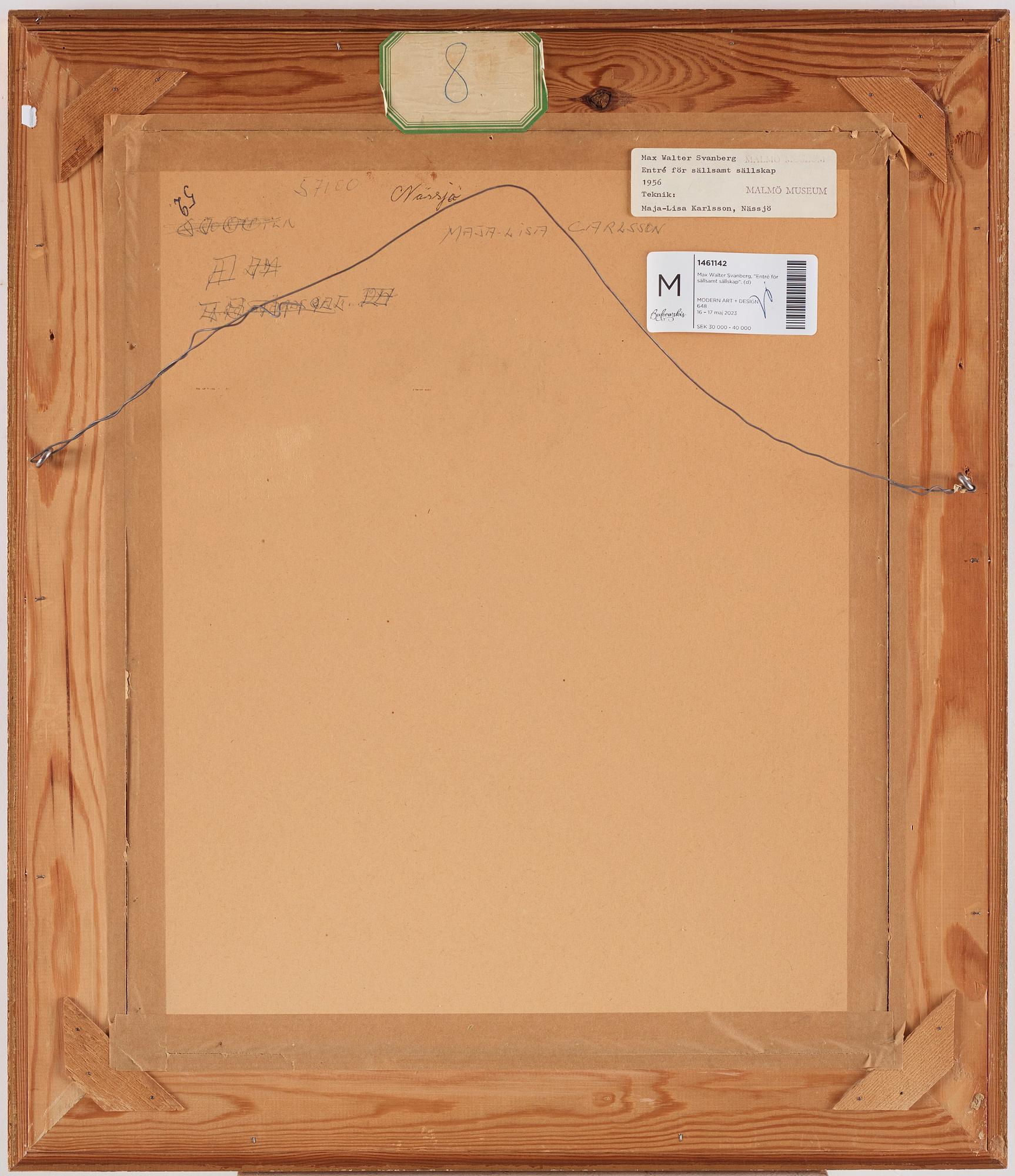 Max Walter Svanberg, "Entré för sällsamt sällskap".