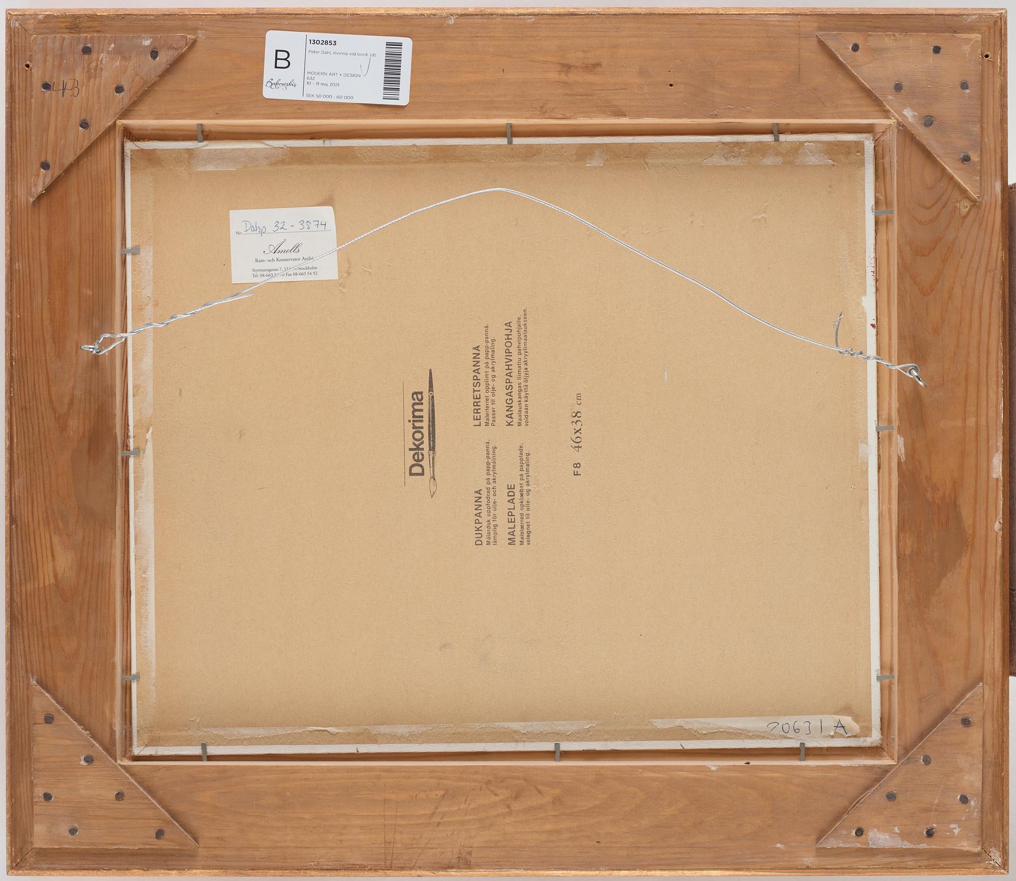 Peter Dahl, Woman at the table.