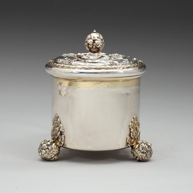 DRYCKESKANNA, av Arvid Falck, Stockholm (verksam 1667-1691). Barock.